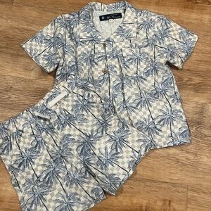 Ben Sherman Blue and White Boys Matching Set